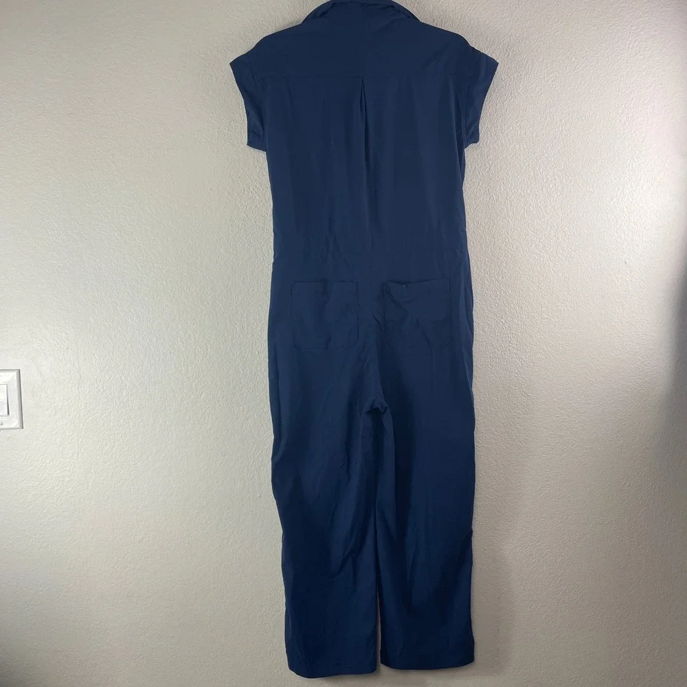 Title Nine Clamber Jumpsuit XS Navy Blue Gorpcore Utility Hiking Outdoor Active